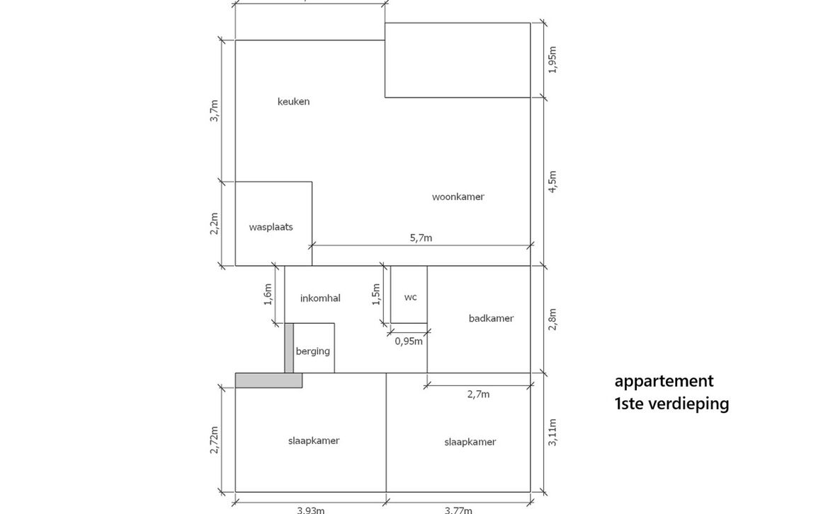 Appartement te koop in Asse