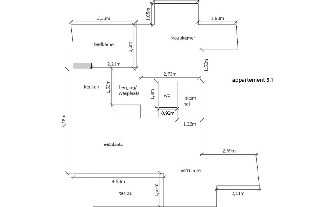 Appartement te koop in Nieuwerkerken