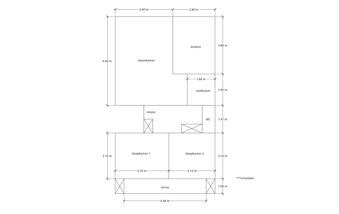 Appartement te koop in Welle