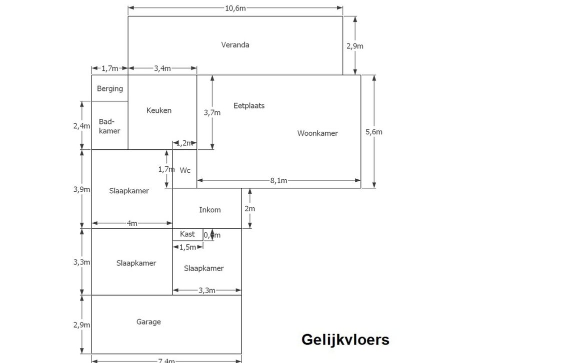 Bungalow te koop in Welle