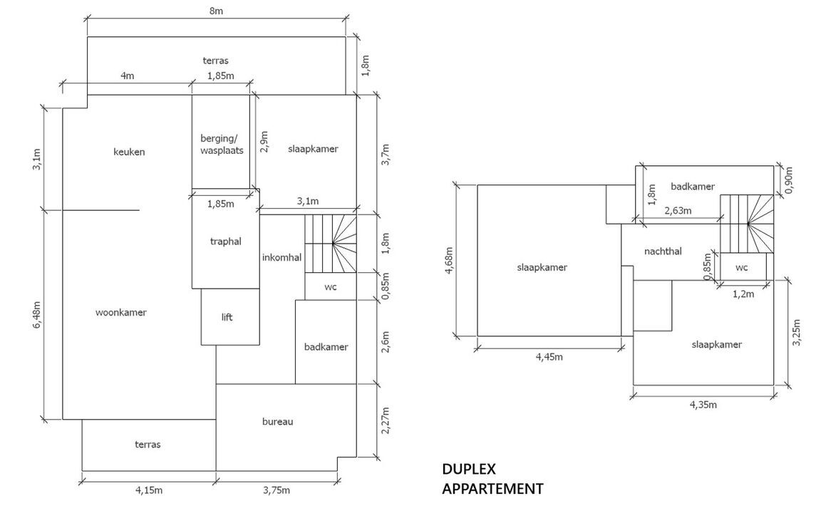 Duplex te koop in Welle