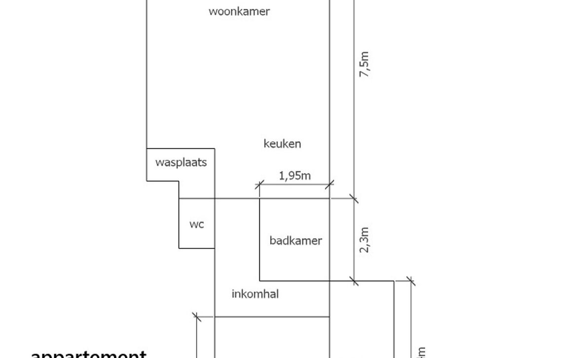 Gelijkvloerse verd. + tuin te koop in Affligem