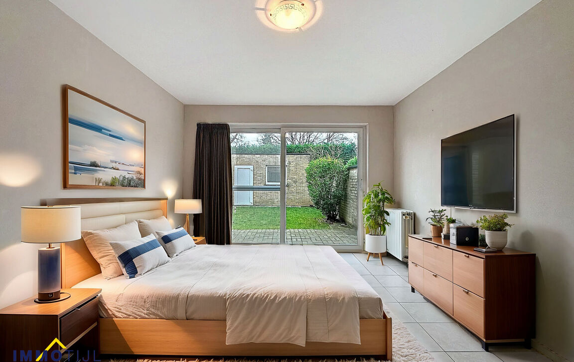 Gelijkvloerse verd. + tuin te koop in Erembodegem