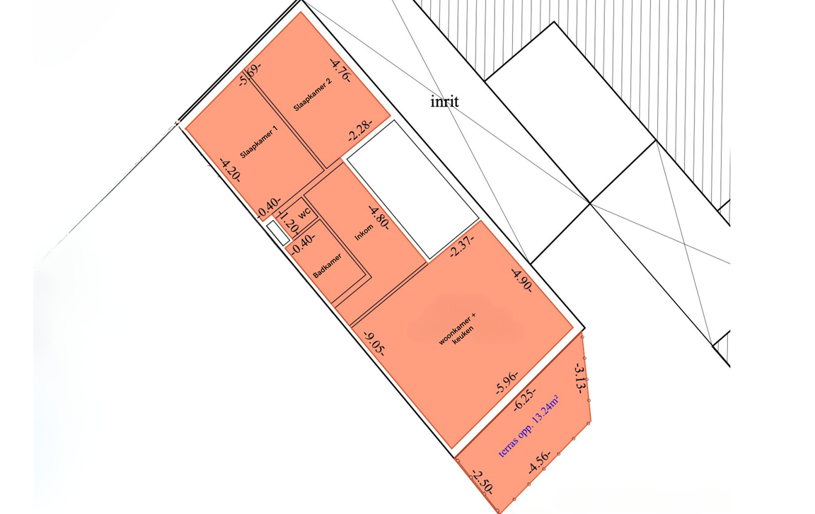 Gelijkvloerse verdieping te koop in Gijzegem
